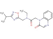 N-ethyl-N-[(3-isopropyl-1,2,4-oxadiazol-5-yl)methyl]-2-(2-oxoquinoxalin-1(2H)-yl)acetamide