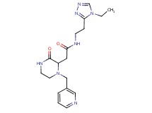 N-[2-(4-ethyl-4H-1,2,4-triazol-3-yl)ethyl]-2-[3-oxo-1-(3-pyridinylmethyl)-2-piperazinyl]acetamide