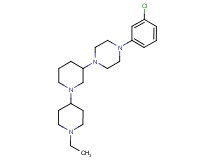 3-[4-(3-chlorophenyl)-1-piperazinyl]-1'-ethyl-1,4'-bipiperidine
