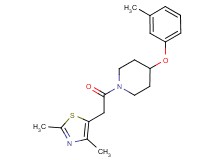 1-[(2,4-dimethyl-1,3-thiazol-5-yl)acetyl]-4-(3-methylphenoxy)piperidine