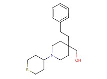 [4-(2-phenylethyl)-1-(tetrahydro-2H-thiopyran-4-yl)-4-piperidinyl]methanol