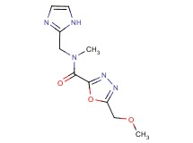 N-(1H-imidazol-2-ylmethyl)-5-(methoxymethyl)-N-methyl-1,3,4-oxadiazole-2-carboxamide