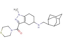 N-(2-adamantylmethyl)-1-methyl-3-(4-thiomorpholinylcarbonyl)-4,5,6,7-tetrahydro-1H-indazol-5-amine
