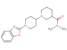 1'-(1,3-benzoxazol-2-yl)-N,N-dimethyl-1,4'-bipiperidine-3-carboxamide