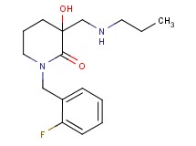 1-(2-fluorobenzyl)-3-hydroxy-3-[(propylamino)methyl]-2-piperidinone