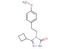 5-cyclobutyl-4-[2-(4-methoxyphenyl)ethyl]-2,4-dihydro-3H-1,2,4-triazol-3-one
