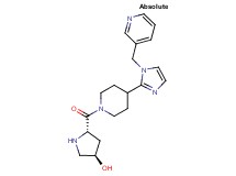 (3R,5S)-5-({4-[1-(3-pyridinylmethyl)-1H-imidazol-2-yl]-1-piperidinyl}carbonyl)-3-pyrrolidinol