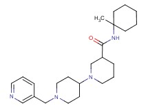 N-(1-methylcyclohexyl)-1'-(pyridin-3-ylmethyl)-1,4'-bipiperidine-3-carboxamide
