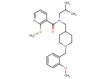 N-isobutyl-N-{[1-(2-methoxybenzyl)-4-piperidinyl]methyl}-2-(methylthio)nicotinamide