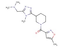 N,N-dimethyl-1-(4-methyl-5-{1-[(5-methylisoxazol-3-yl)carbonyl]piperidin-3-yl}-4H-1,2,4-triazol-3-yl)methanamine