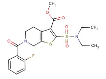 methyl 2-[(diethylamino)sulfonyl]-6-(2-fluorobenzoyl)-4,5,6,7-tetrahydrothieno[2,3-c]pyridine-3-carboxylate