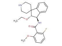 N-[(2R*,3R*)-2-ethoxy-2,3-dihydrospiro[indene-1,4'-piperidin]-3-yl]-2-fluoro-6-methoxybenzamide