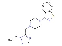 3-{4-[(1-ethyl-1H-1,2,4-triazol-5-yl)methyl]piperazin-1-yl}-1,2-benzisothiazole