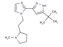 5-tert-butyl-3-{1-[2-(1-methylpyrrolidin-2-yl)ethyl]-1H-imidazol-2-yl}-1H-pyrazole