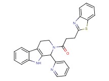 2-[3-(1,3-benzothiazol-2-yl)propanoyl]-1-(2-pyridinyl)-2,3,4,9-tetrahydro-1H-beta-carboline