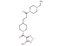 1-ethyl-4-(3-{1-[(4-methyl-1,2,5-oxadiazol-3-yl)carbonyl]-4-piperidinyl}propanoyl)piperazine