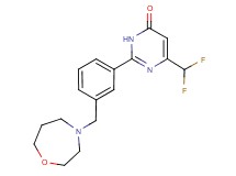 6-(difluoromethyl)-2-[3-(1,4-oxazepan-4-ylmethyl)phenyl]pyrimidin-4(3H)-one