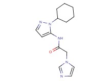 N-(1-cyclohexyl-1H-pyrazol-5-yl)-2-(1H-imidazol-1-yl)acetamide