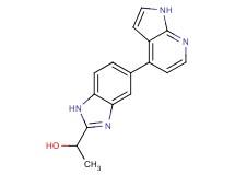 1-[5-(1H-pyrrolo[2,3-b]pyridin-4-yl)-1H-benzimidazol-2-yl]ethanol