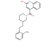 4-({3-[2-(2-methylphenyl)ethyl]-1-piperidinyl}carbonyl)-2-quinolinol