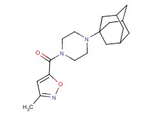 1-(1-adamantyl)-4-[(3-methyl-5-isoxazolyl)carbonyl]piperazine