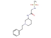 N~2~-(methylsulfonyl)-N~1~-[1-(2-phenylethyl)-3-piperidinyl]glycinamide