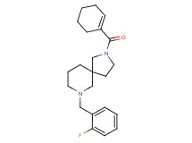 2-(1-cyclohexen-1-ylcarbonyl)-7-(2-fluorobenzyl)-2,7-diazaspiro[4.5]decane