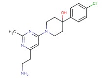1-[6-(2-aminoethyl)-2-methylpyrimidin-4-yl]-4-(4-chlorophenyl)piperidin-4-ol