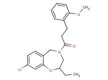 8-chloro-2-ethyl-4-[3-(2-methoxyphenyl)propanoyl]-2,3,4,5-tetrahydro-1,4-benzoxazepine