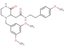 2-[1-(3,5-dimethoxybenzyl)-3-oxo-2-piperazinyl]-N-[2-(4-methoxyphenyl)ethyl]acetamide