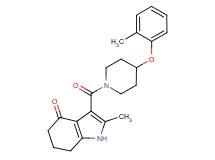2-methyl-3-{[4-(2-methylphenoxy)-1-piperidinyl]carbonyl}-1,5,6,7-tetrahydro-4H-indol-4-one
