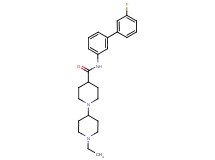 1'-ethyl-N-(3'-fluoro-3-biphenylyl)-1,4'-bipiperidine-4-carboxamide