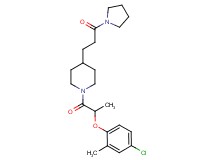 1-[2-(4-chloro-2-methylphenoxy)propanoyl]-4-[3-oxo-3-(1-pyrrolidinyl)propyl]piperidine