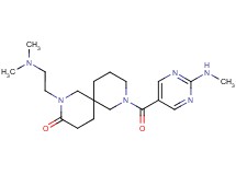 2-[2-(dimethylamino)ethyl]-8-{[2-(methylamino)-5-pyrimidinyl]carbonyl}-2,8-diazaspiro[5.5]undecan-3-one