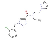 1-(2-chlorobenzyl)-N-ethyl-N-[2-(1H-pyrazol-1-yl)ethyl]-1H-1,2,3-triazole-4-carboxamide