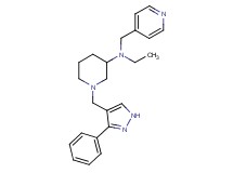 N-ethyl-1-[(3-phenyl-1H-pyrazol-4-yl)methyl]-N-(4-pyridinylmethyl)-3-piperidinamine