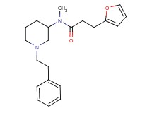 3-(2-furyl)-N-methyl-N-[1-(2-phenylethyl)-3-piperidinyl]propanamide