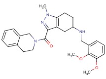 3-(3,4-dihydro-2(1H)-isoquinolinylcarbonyl)-N-(2,3-dimethoxybenzyl)-1-methyl-4,5,6,7-tetrahydro-1H-indazol-5-amine