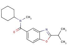 N-cyclohexyl-2-isopropyl-N-methyl-1,3-benzoxazole-5-carboxamide