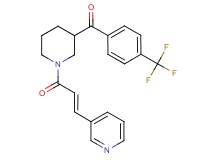 {1-[(2E)-3-(3-pyridinyl)-2-propenoyl]-3-piperidinyl}[4-(trifluoromethyl)phenyl]methanone