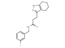 N-(3-fluorobenzyl)-3-(4,5,6,7-tetrahydro-1H-indazol-3-yl)propanamide