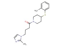 1-[4-(2-methyl-1H-imidazol-1-yl)butanoyl]-4-[(2-methylphenyl)thio]piperidine