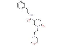 1-[2-(4-morpholinyl)ethyl]-6-oxo-N-(2-phenylethyl)-3-piperidinecarboxamide