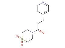 4-(3-pyridin-4-ylpropanoyl)thiomorpholine 1,1-dioxide