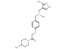 N-methyl-1-{4-[2-(4-methylpiperidin-1-yl)-2-oxoethoxy]phenyl}-N-[(3-methyl-1H-pyrazol-4-yl)methyl]methanamine