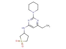 N-(1,1-dioxidotetrahydro-3-thienyl)-6-ethyl-2-piperidin-1-ylpyrimidin-4-amine