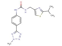 N-[(2-isopropyl-1,3-thiazol-4-yl)methyl]-N'-[4-(2-methyl-2H-tetrazol-5-yl)phenyl]urea