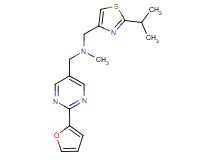 1-[2-(2-furyl)-5-pyrimidinyl]-N-[(2-isopropyl-1,3-thiazol-4-yl)methyl]-N-methylmethanamine