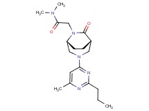 N,N-dimethyl-2-[(1S*,5R*)-3-(6-methyl-2-propyl-4-pyrimidinyl)-7-oxo-3,6-diazabicyclo[3.2.2]non-6-yl]acetamide
