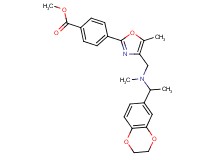 methyl 4-(4-{[[1-(2,3-dihydro-1,4-benzodioxin-6-yl)ethyl](methyl)amino]methyl}-5-methyl-1,3-oxazol-2-yl)benzoate